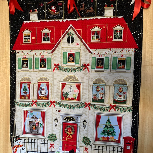 REUSABLE handmade Christmas House Advent Calendar