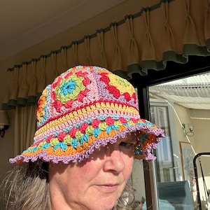 Festival, Boho, Hippy, Vintage Style, Retro, Rainbow Hat