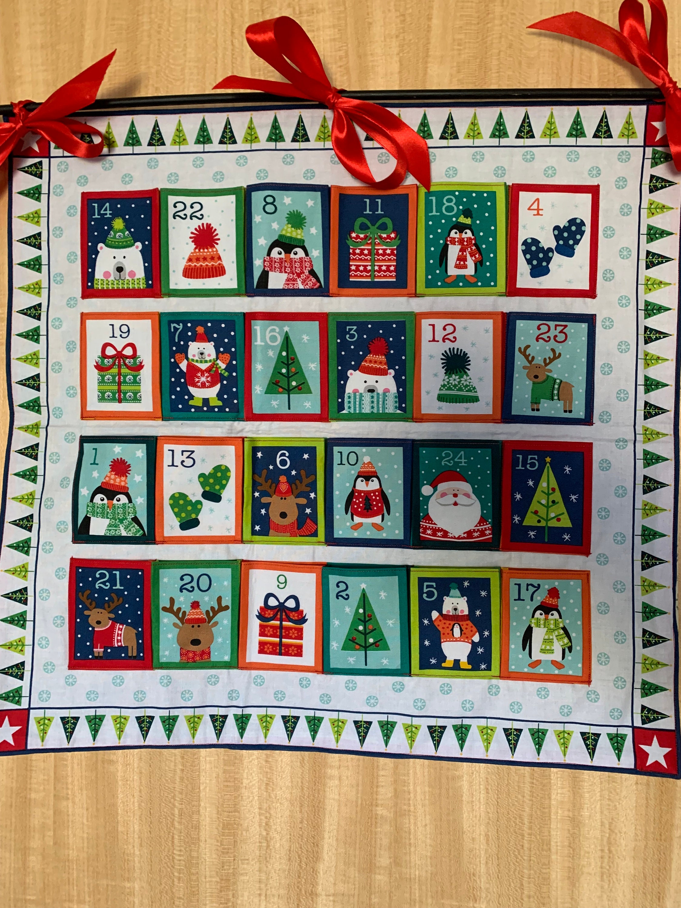 REUSABLE Handmade Christmas Critters Advent Calendar SALE Etsy