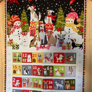 REUSABLE handmade Pet Dog Christmas Advent Calendar