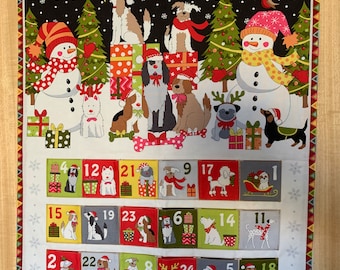 REUSABLE handmade Pet Dog Christmas Advent Calendar