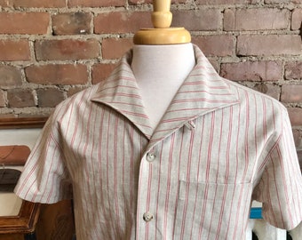 Open Collar Shirt Etsy