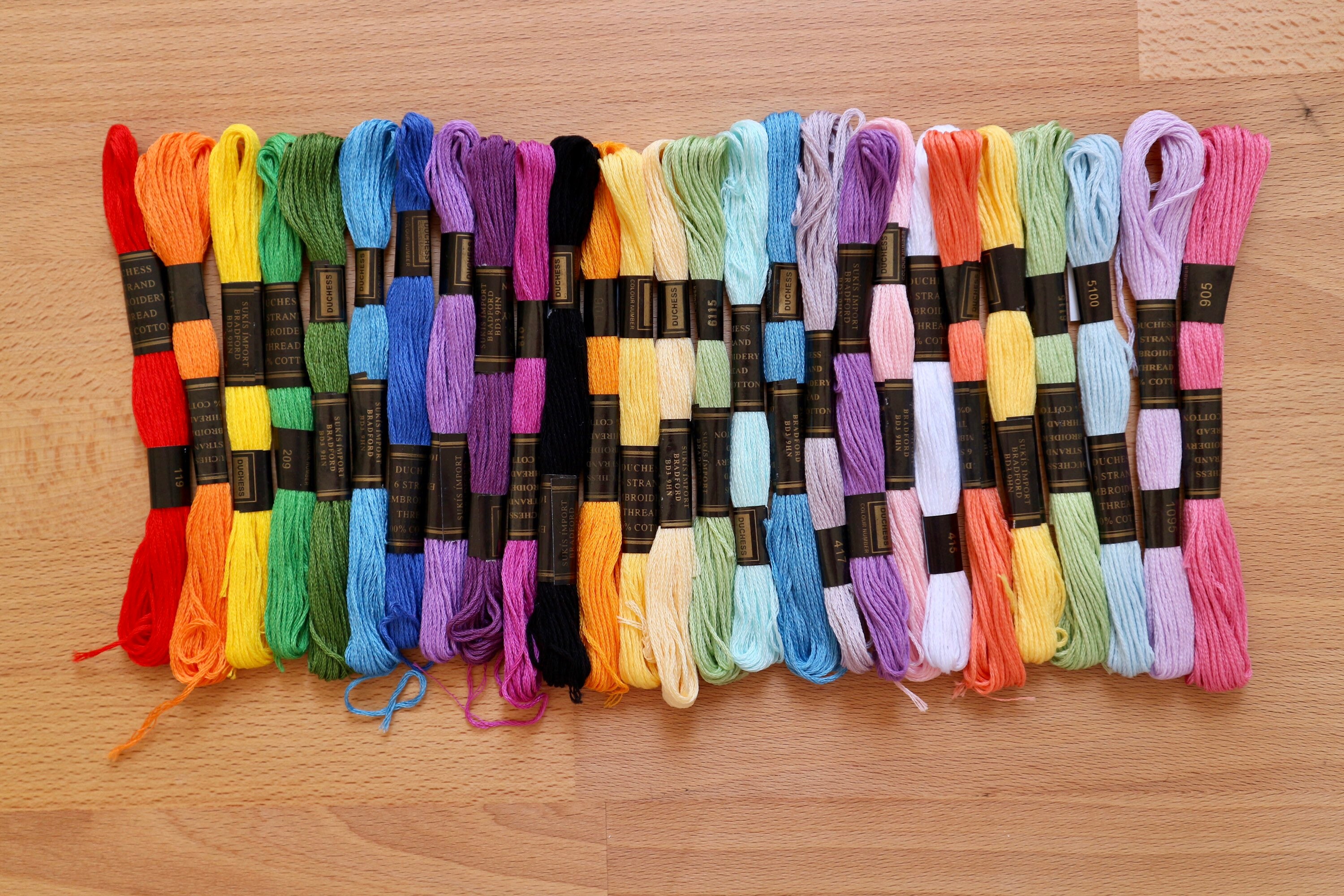 Rainbow Thread Bundle | Rainbow Embroidery | Cotton Floss | Supplies …