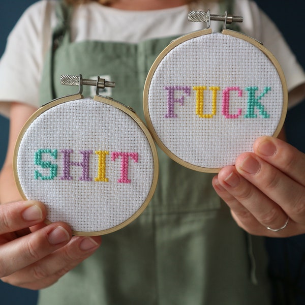 Swear Cross Stitch Pattern Etsy UK