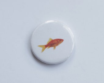 Pin Badge Novelty Goldfish Fish Bowl Lapel Pin Hat Pin Gift Bag Pin Animal