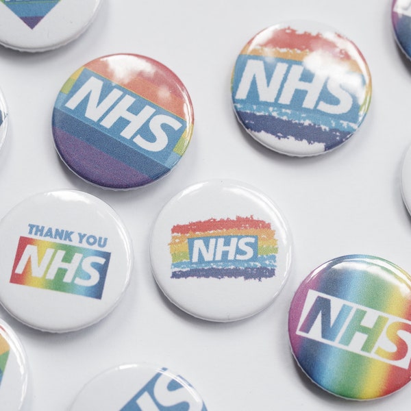 Badges NHS Pin - Faire un don à une œuvre caritative - NHS Fundraising - Key Worker - Health Worker - Love our NHS - NHS Badges - NHS Badge -NHS Charity