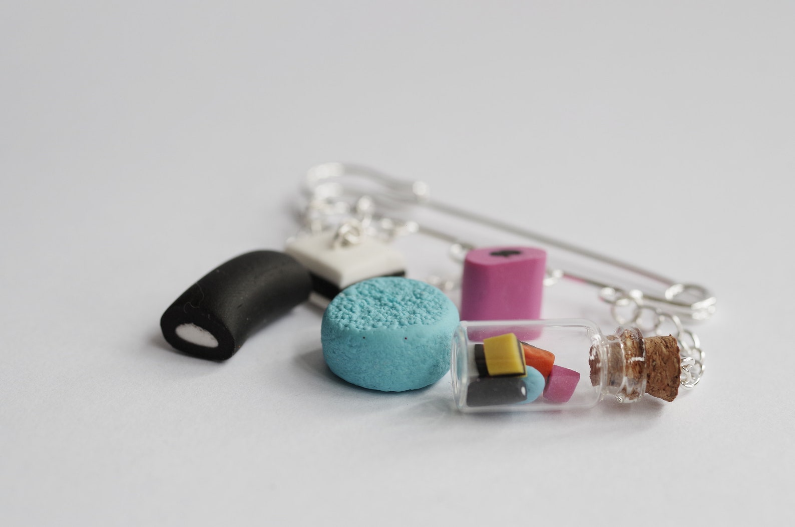 Liquorice Allsorts Sweetie Brooch Miniature Charms With Tiny Etsy UK