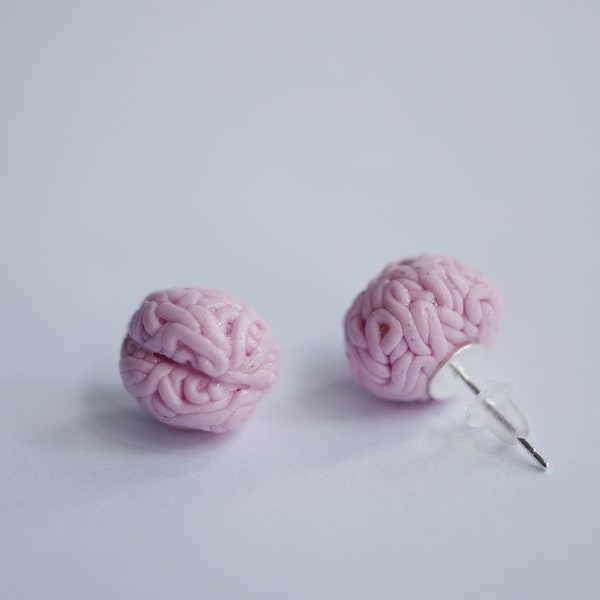 Brain Stud Earrings - Science Jewellery - Brain Earrings - Geekery - Scientist Gift - Neurosurgeon - Brainy - Body Parts Jewellery - Brains