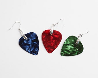 Plectrum Earrings - Guitar Pick Earrings - Music Jewellery - Plectrum Jewellery