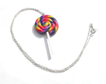 Lolly Pop Necklace - Lolly Pop Earrings - Colourful Candy Necklace - Sweetie Jewellery - Lolly Necklace - Candy Jewelry - Candy Jewellery UK