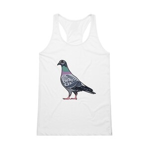 Pigeon Tank Top, Pigeon Vest Top, Cute Vest Top