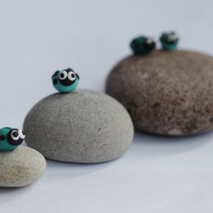 Ladybirds on a Stone Ornament, Ladybird Gift, Cute Home Accessories, Ladybug Ladybird, Cute Beetle, Perfect Present, Teacher Gift, Cute Gift