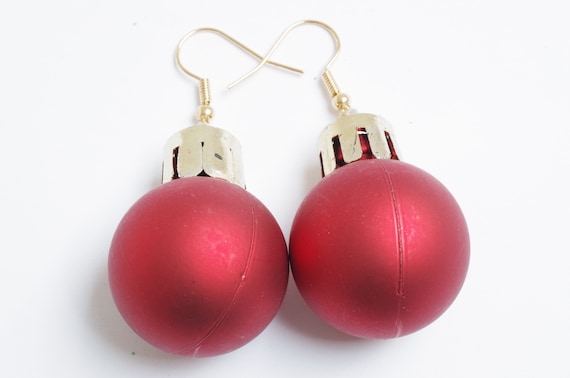 Christmas on sale bauble earrings