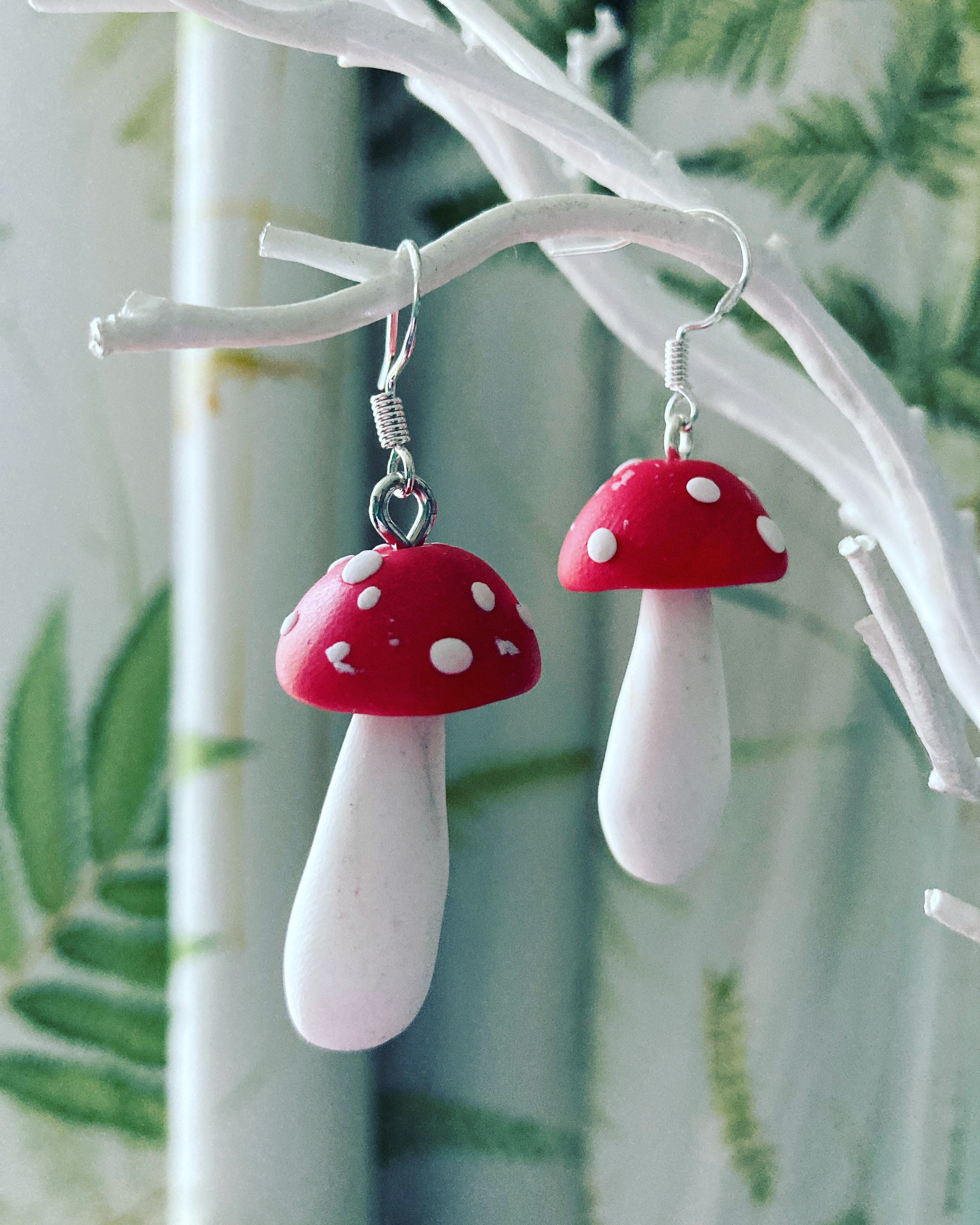Orecchini A Forma Di Fungo Chic - Pendenti Creativi In Plastica Per Donna, Gioielli Originali E Alla Moda - 4