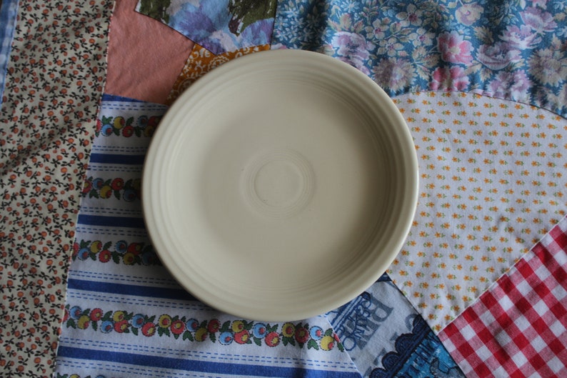 Vintage Fiesta ivory color small plate