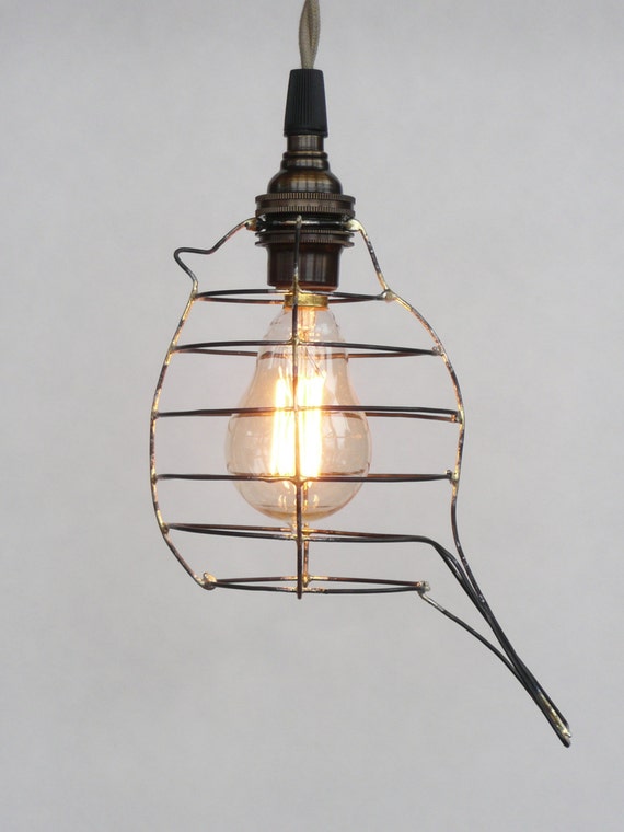 Bird cage light pendant deals