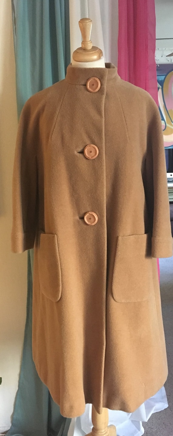 Virgin Wool 1950's Swing Coat