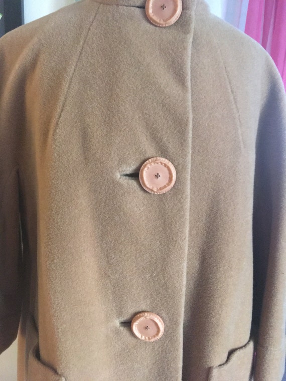 Virgin Wool 1950's Swing Coat - image 3