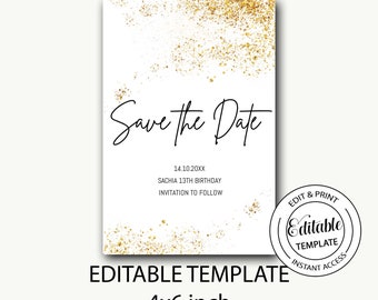 40th Save The Date Etsy