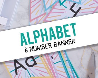 Alphabet & Number banner