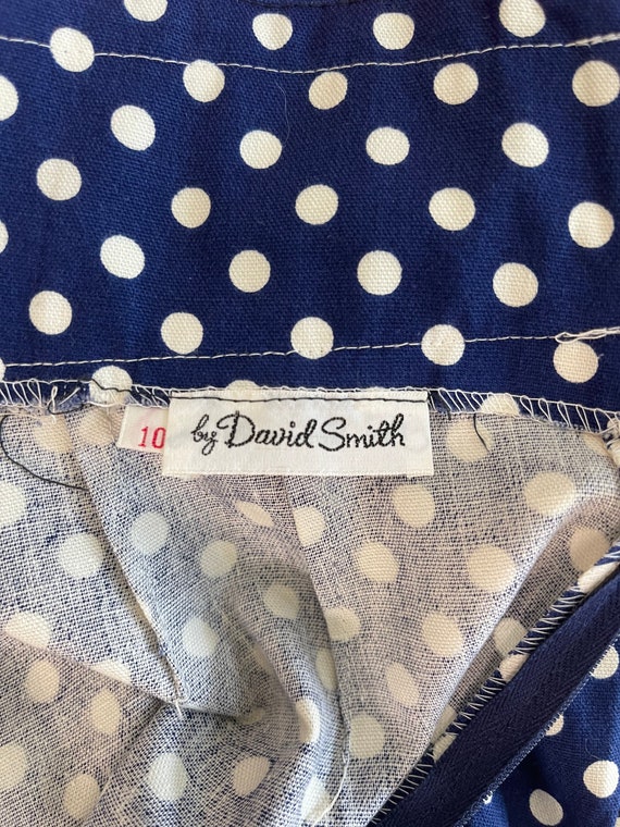 vintage 70s David Smith polka dot maxi skirt | ri… - image 5
