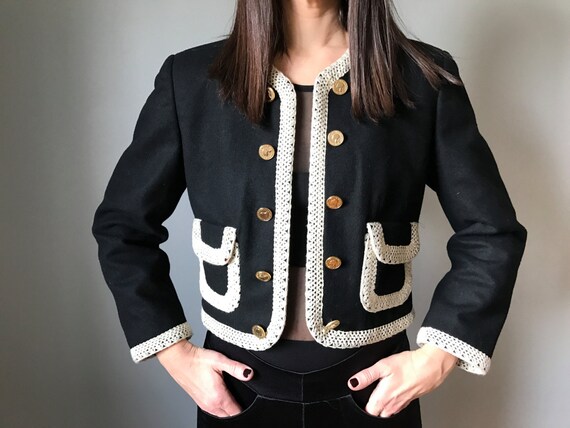 Cheap and Chic by MOSCHINO "Olive Oyl" cropped jac