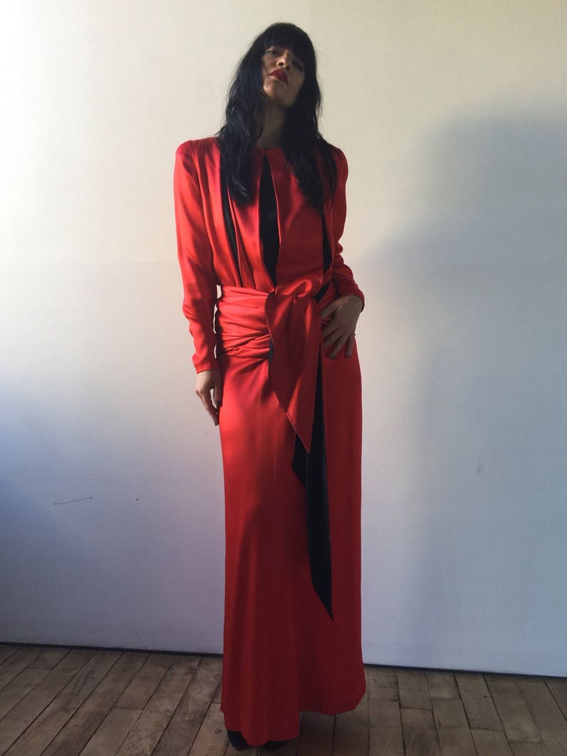 designer red cocktail dress