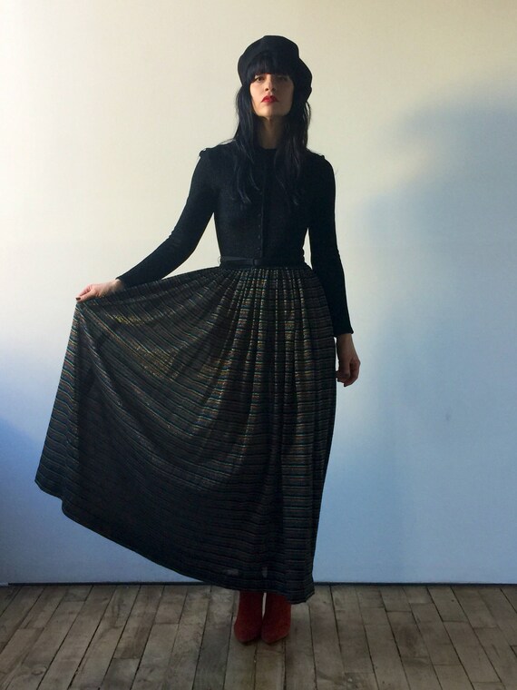 70s knit maxi dress | long sleeve maxi dress | lur