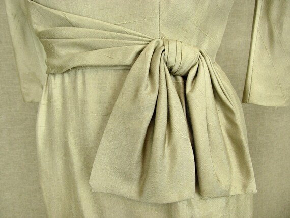 1960s Dress / Vintage 60s Beige Dress - image 5