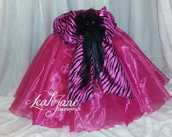 Hot Pink TuTu TUFFET Vanity Stool      ***         ***FREE SHIPPING***