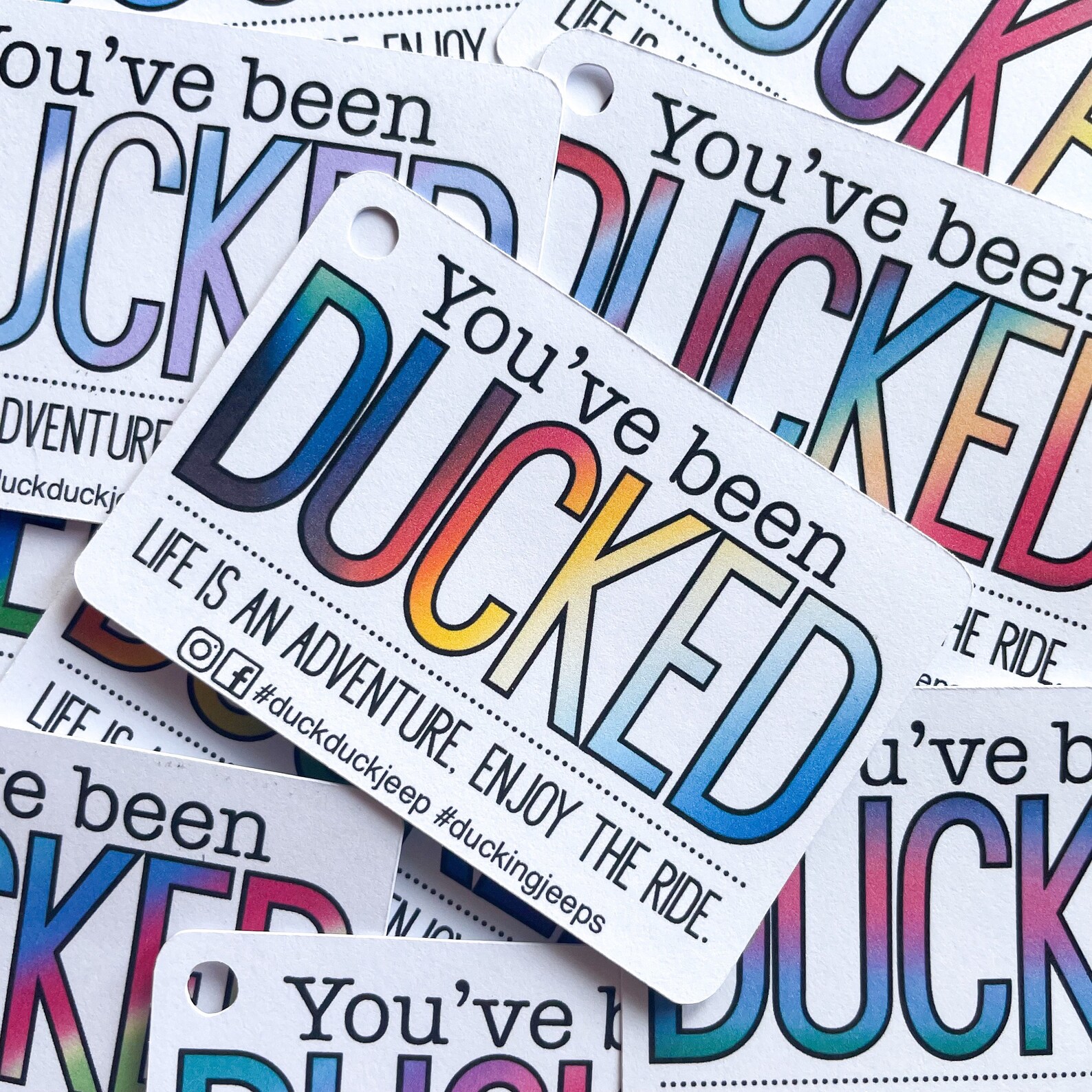 Youve been ducked Colorful duck duck tags duck tags Etsy