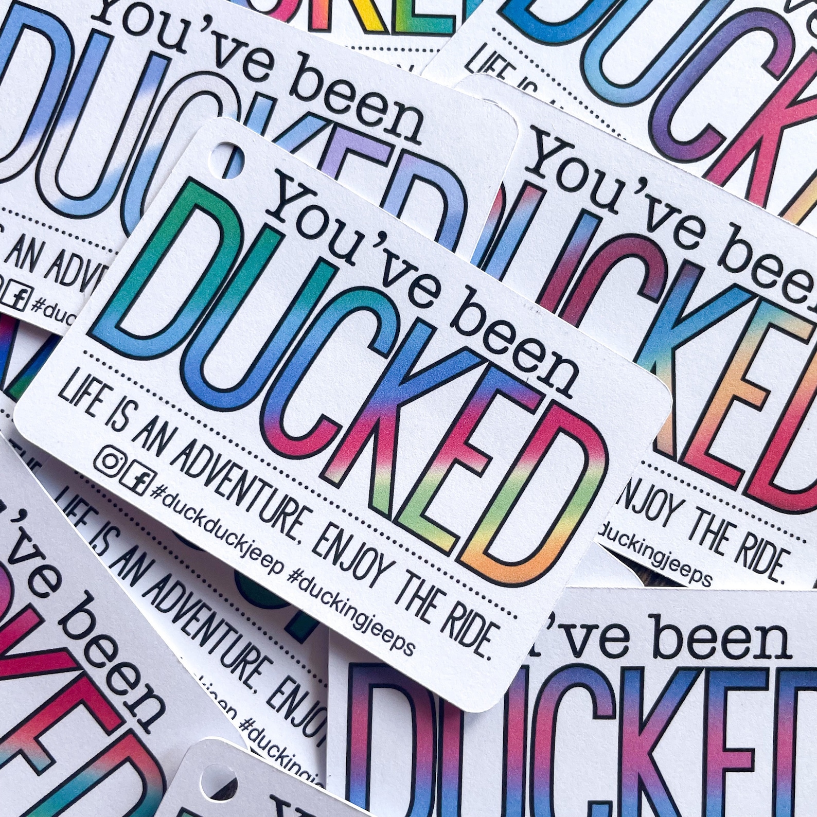 Youve been ducked Colorful duck duck tags duck tags Etsy
