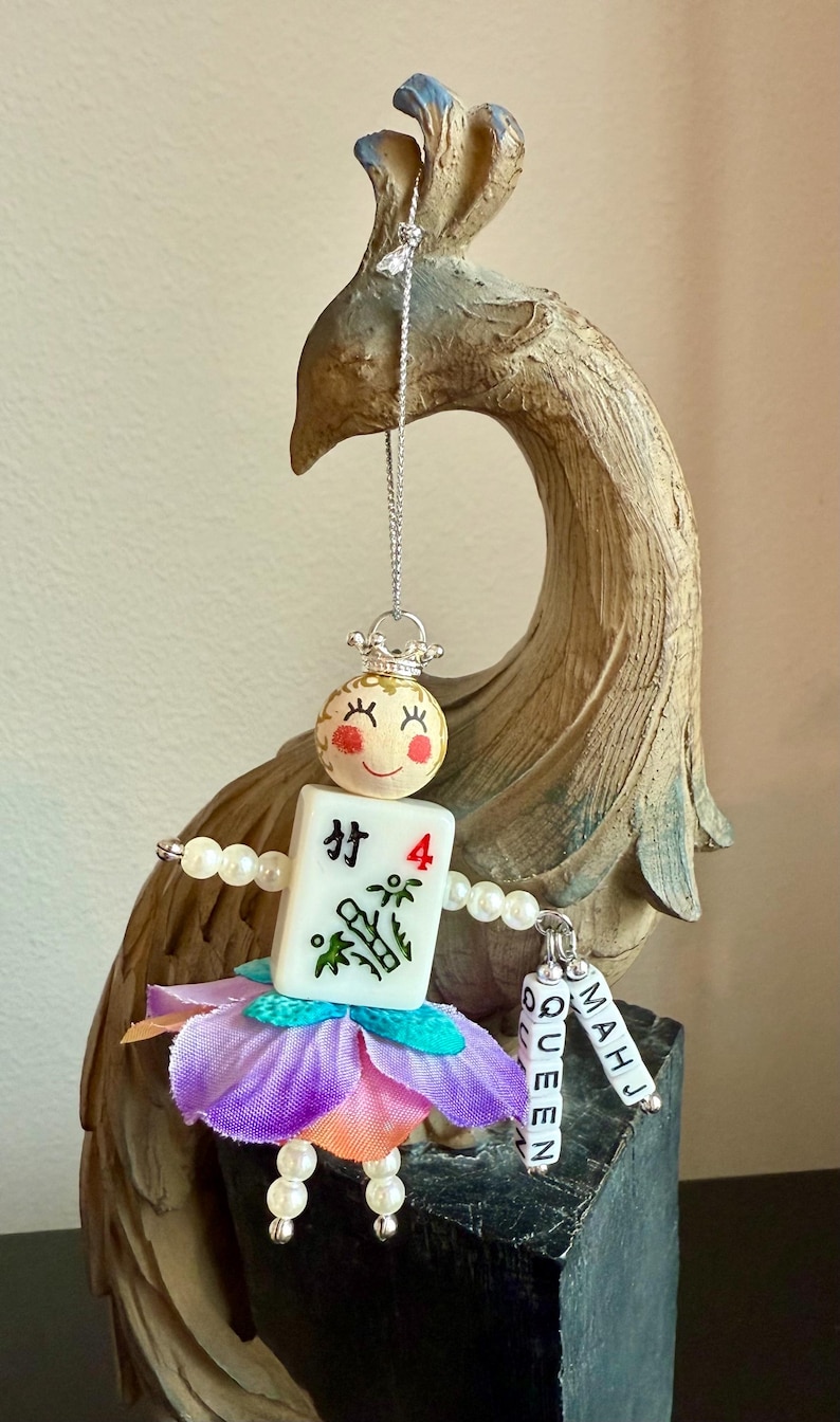 MAHJONG QUEEN Handmade Ornament Mixed Beads & Full SizeTile image 2