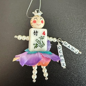 MAHJONG QUEEN Handmade Ornament Mixed Beads & Full SizeTile image 1