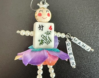 MAHJONG QUEEN  Handmade Ornament Mixed Beads &  Full SizeTile