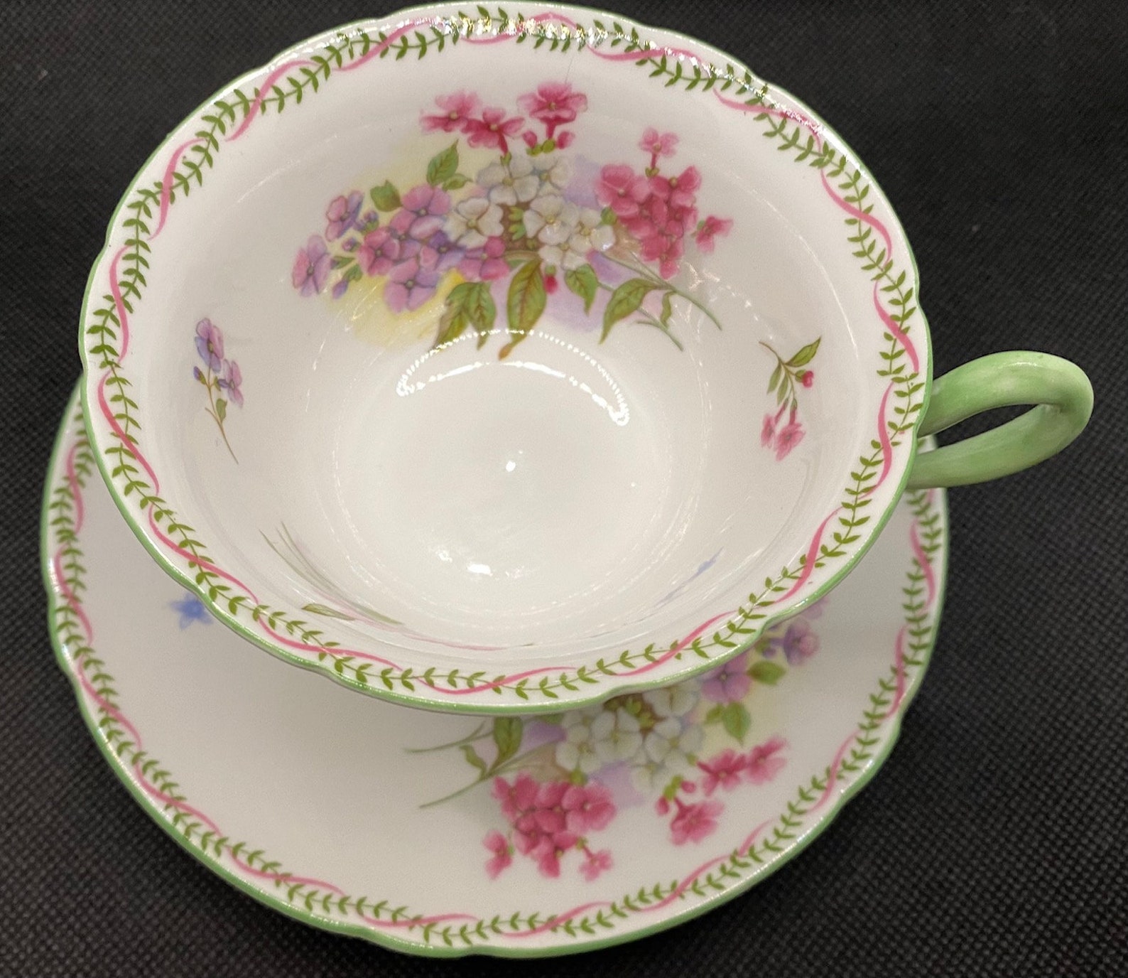 Vintage Shelley Cup and Saucer in Pattern 13512 Stock in a Etsy