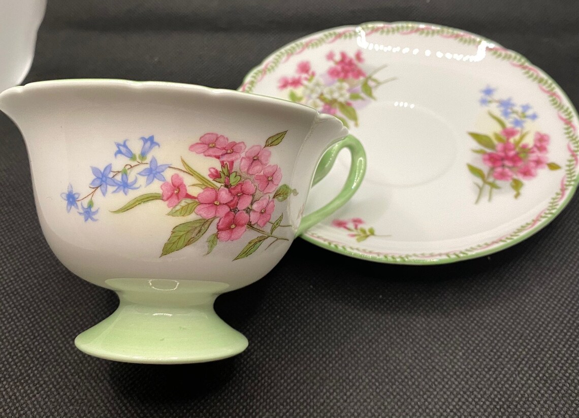 Vintage Shelley Cup and Saucer in Pattern 13512 Stock in a Etsy