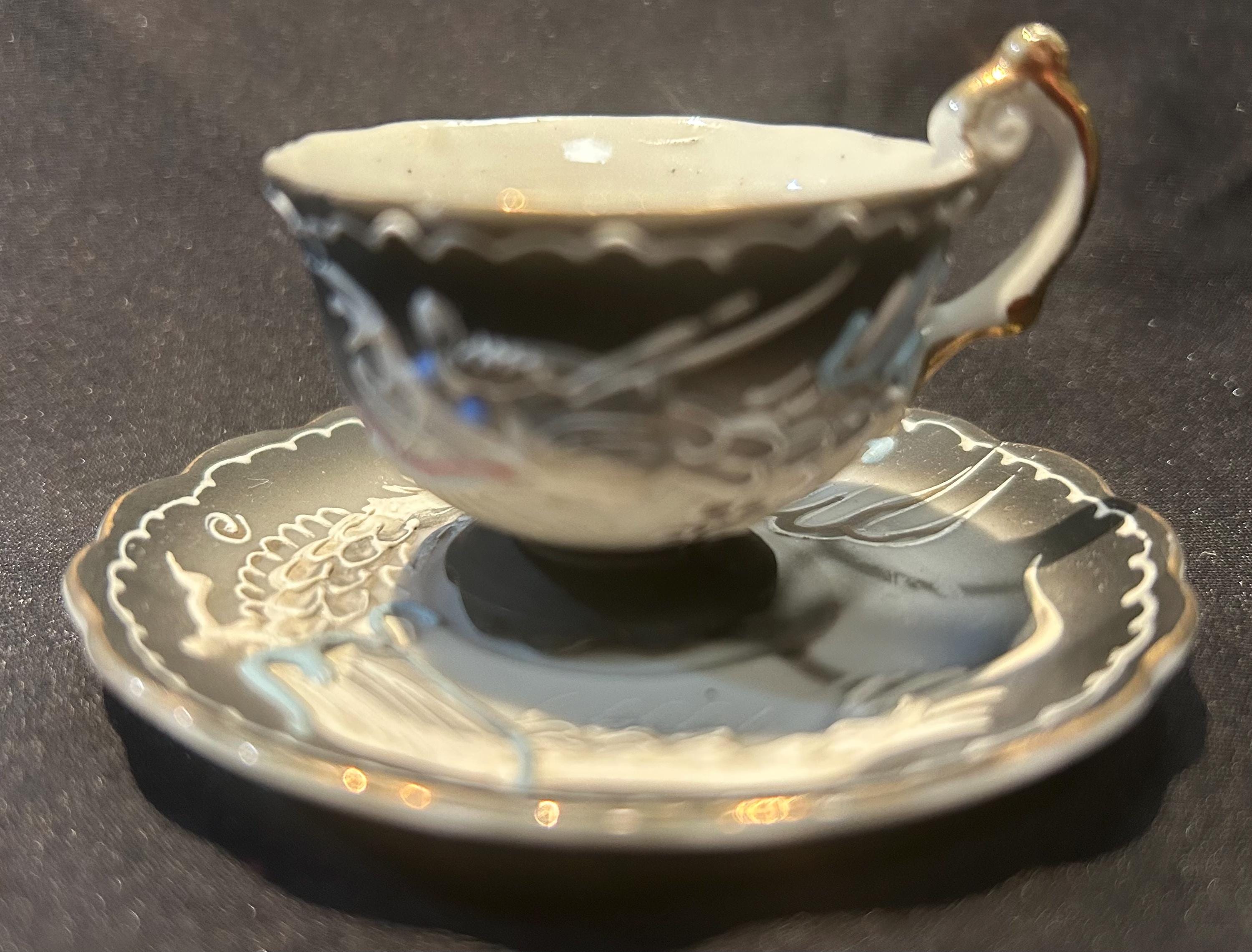 Vintage China Hand Painted Dragon Set - Etsy