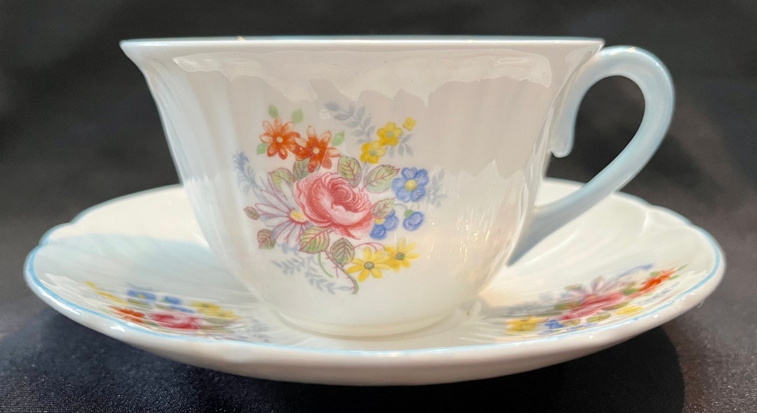 Shelley Oleander and Bluebell Circa Early 1960 Etsy