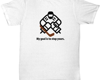 funny hockey goalie shirts