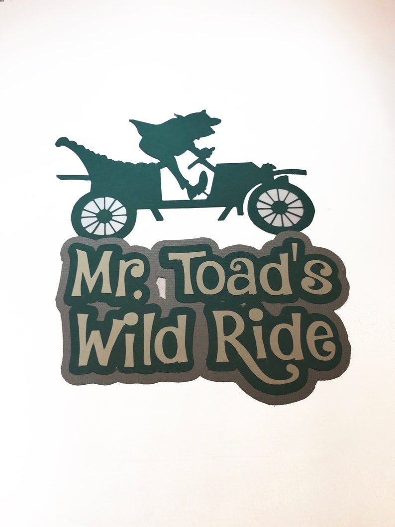 Download SVG File Disney Mr Toad's Wild Ride Title Digital | Etsy