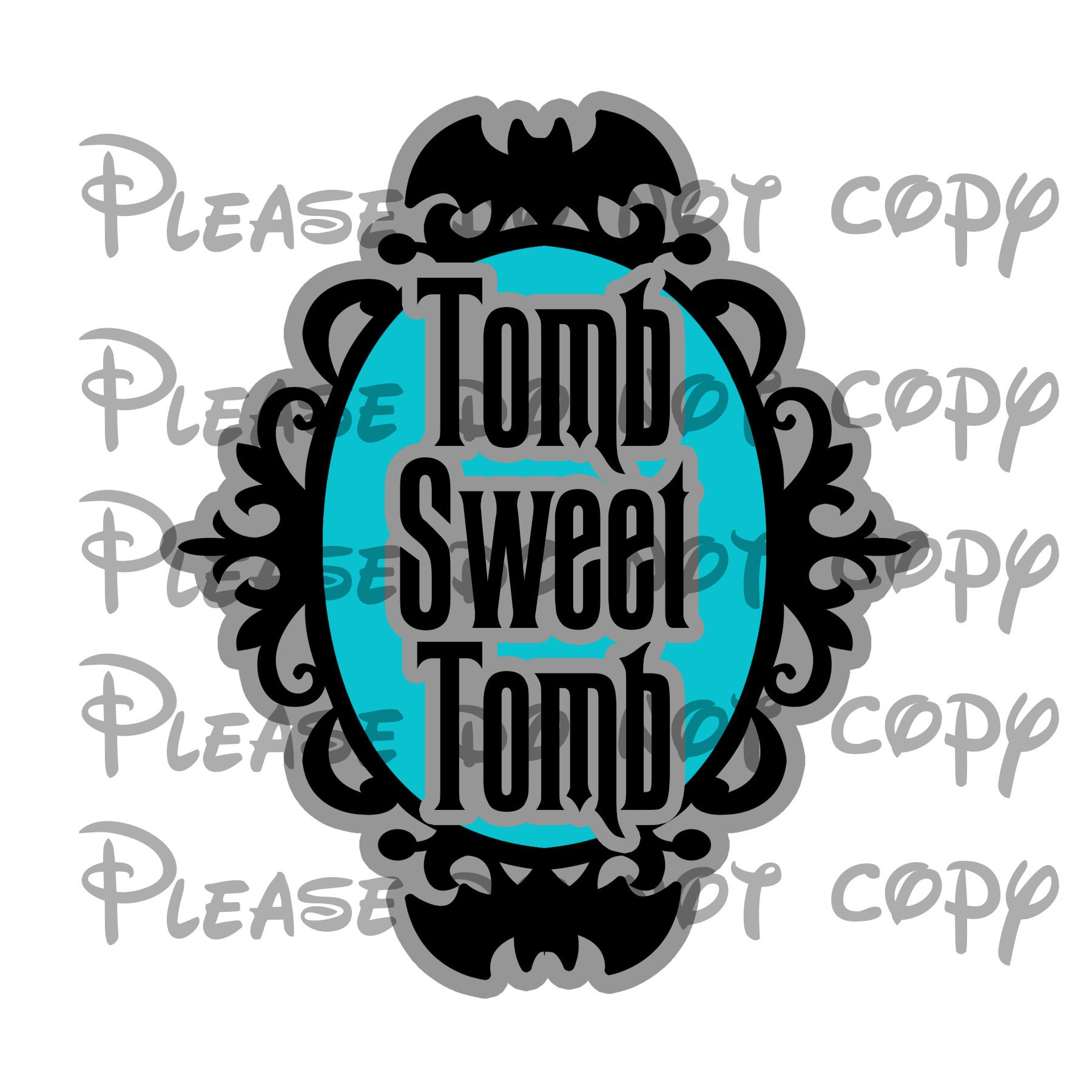 Download SVG File Disney Haunted Mansion Ride Title Tomb Sweet Tomb ...