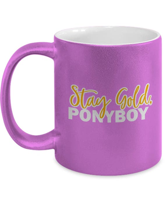 Die Aussenseiter Bleiben Gold Ponyboy Becher Geschenk Buch Film Etsy