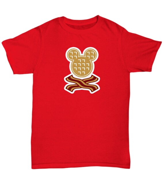 Mickey Waffles Bacon Disney Fun Gift 