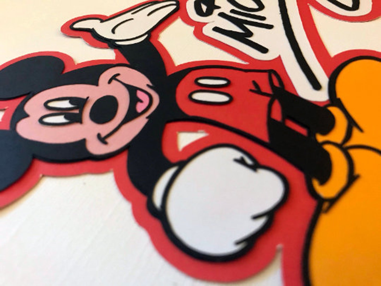 SVG File Mickey Mouse Signature Title Digital Scrapbooking Etsy