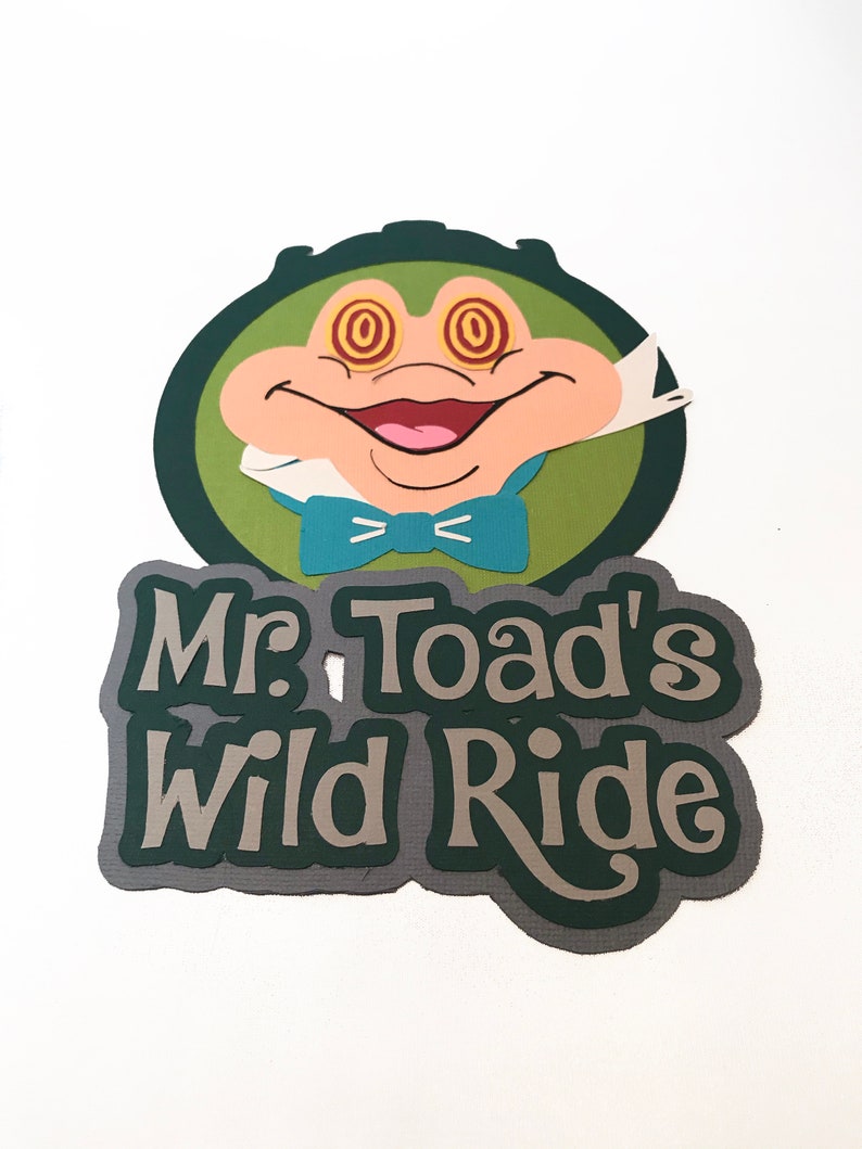 SVG File Disney Mr Toad's Wild Ride Title Digital | Etsy