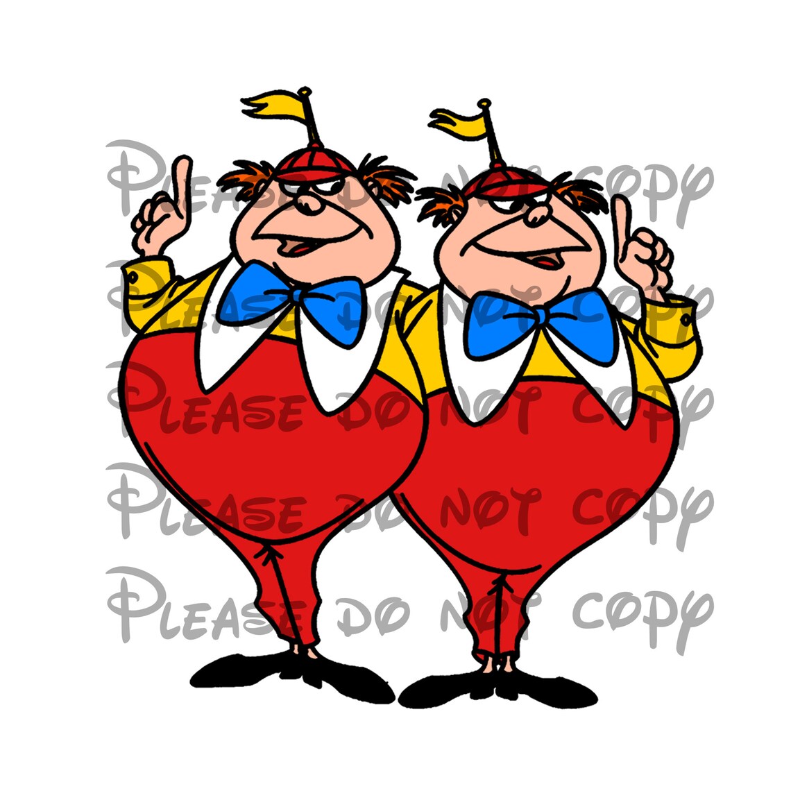 SVG File Disney Tweedle Dee and Tweedle Dum Digital Etsy