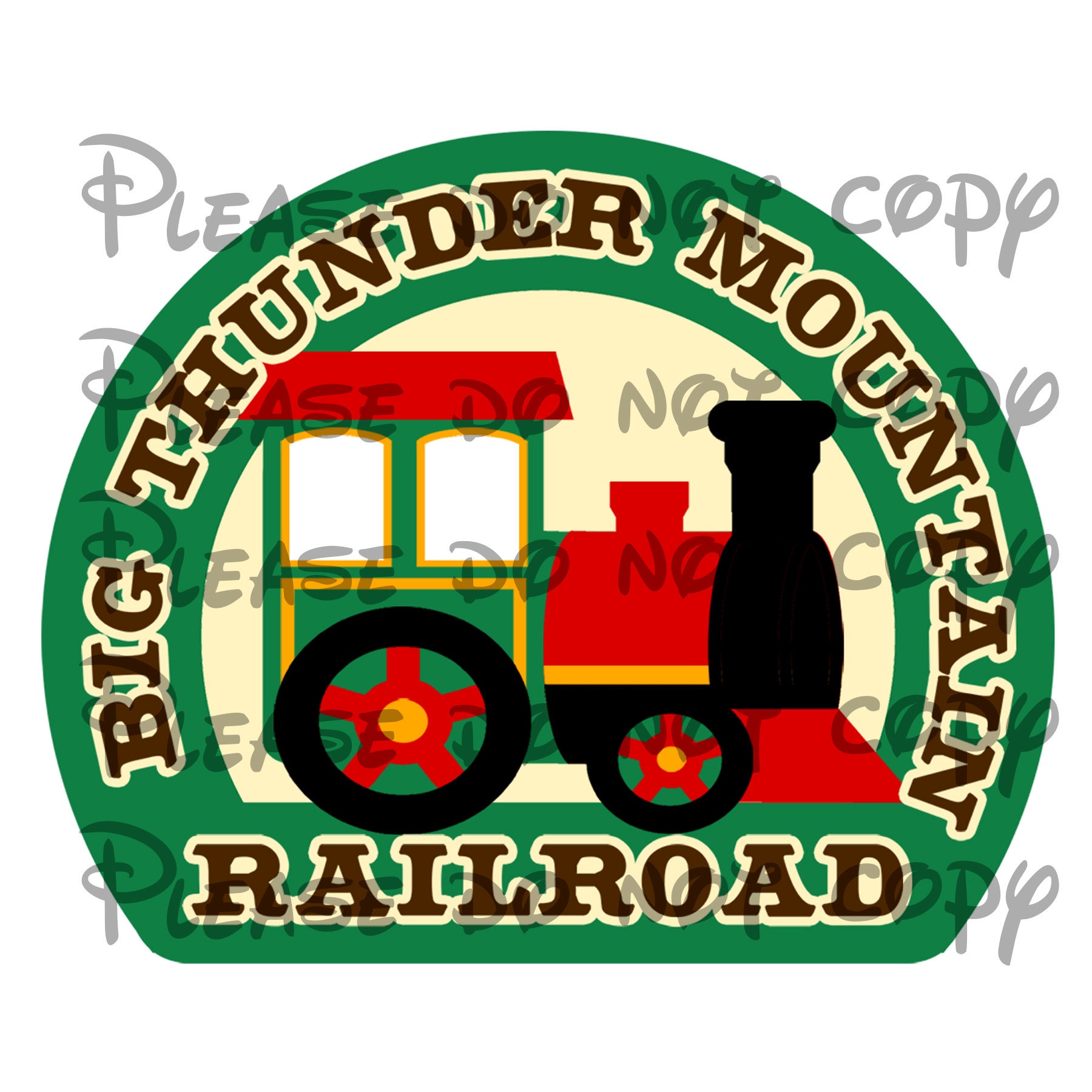 SVG File Disney Big Thunder Mountain Railroad Ride Title ...