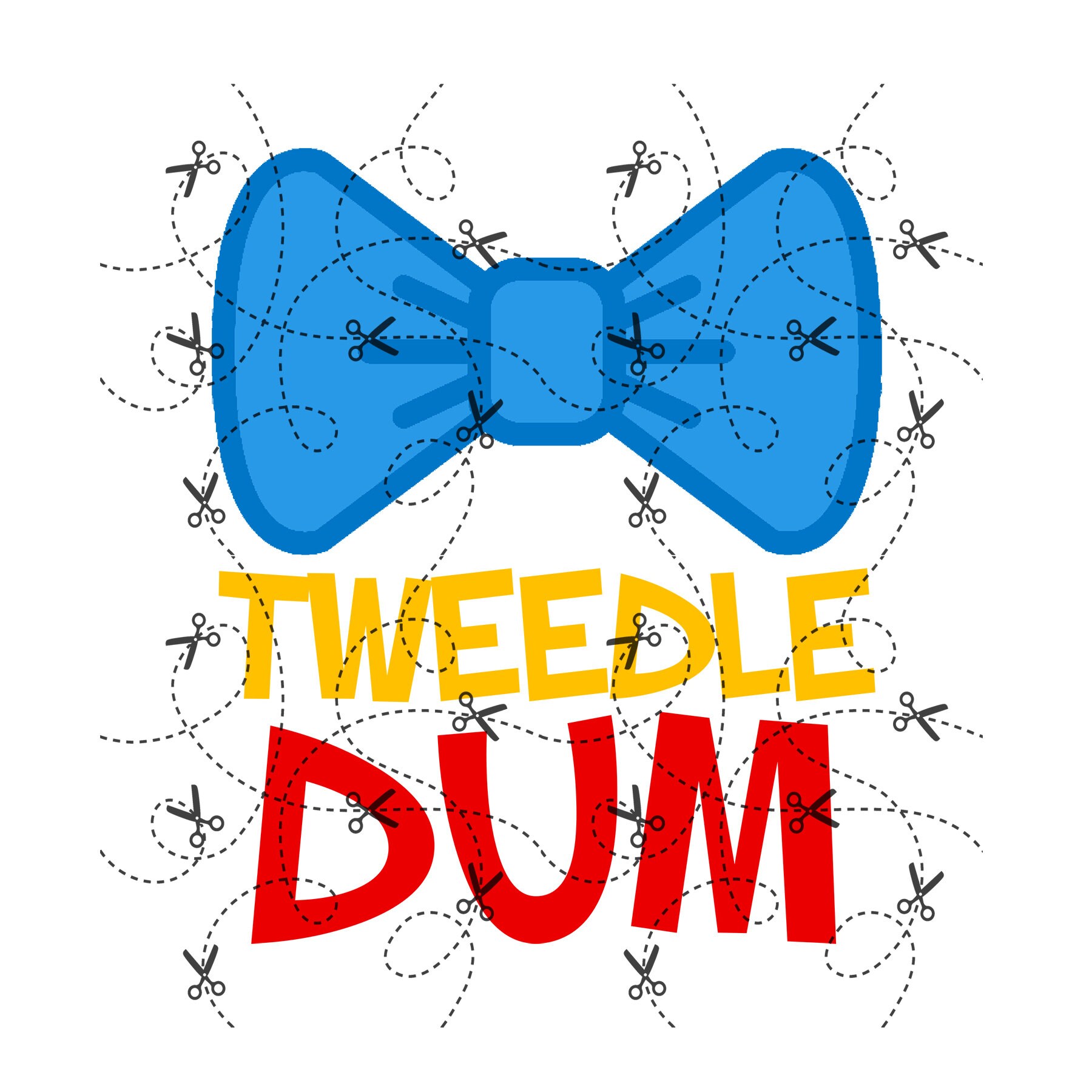 SVG File Tweedle Dee and Tweedle Dum Digital Scrapbooking Etsy