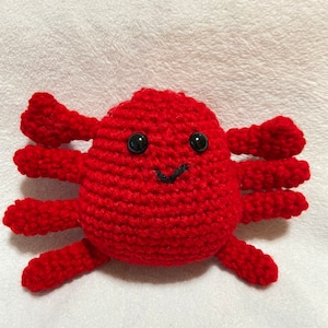 Crab Plushie Crochet Pattern/ Crochet Pattern/ Crab Plushie/ Pattern/ Stuffed Animal Pattern/ Crab Pattern